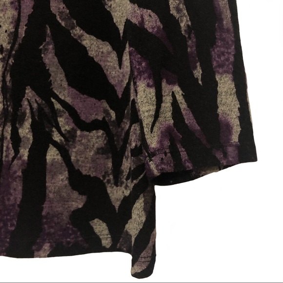 Laura Ashley Petite Animal Print Boat Neck Top - Picture 3 of 8